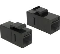 DELOCK Keystone Modul RJ45 -> RJ45 Cat6 UTP Bu/Bu schwarz