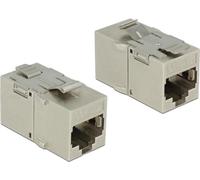 DELOCK Keystone Modul RJ45 -> RJ45 Cat6A Metall Bu/Bu