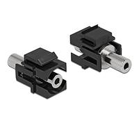 Delock Keystone Module Jack/Jack 3,5 mm 3 Broches Noir