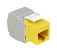 Delock Keystone module - Prise modulaire - CAT 6 - UTP - RJ-45 - jaune