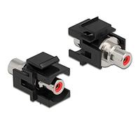 Delock Keystone Module RCA Femelle vers Prise RCA Femelle Rouge/Noir