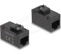 Delock Keystone Module RJ45 BU/RJ45 BU Cat.6a UTP noir - Câbles - Réseau