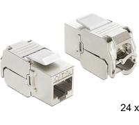 Delock Keystone Module RJ45 femelle > LSA Cat.6A STP 24 pièces (86405)