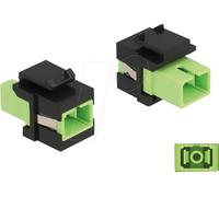 Delock Keystone Module SC Simplex femelle vers SC Simplex femelle Vert tilleul/noir