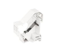 DeLOCK Keystone Mounting for DIN rail shielded - Alimentation pour montage sur rail DIN - blanc - 1 port