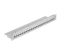 Keystone Patch Panel - Tableau de connexions - gris - 1U - 19" - 24 ports