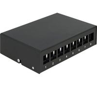 DELOCK Keystone Patchpanel 8 Port schwarz