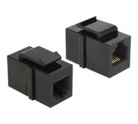 DeLock Keystone RJ12 Femelle > Femelle Cat. 3 Noir