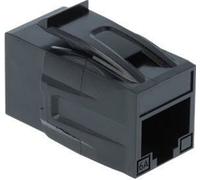 DELOCK Keystone RJ45 Buchse > Buchse Cat.6A UTP schwarz