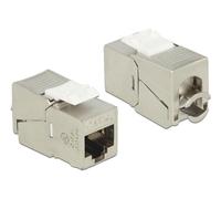 DELOCK Keystone RJ45 Cat6a Buchse (8P/8C) geschirmt