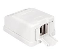 Delock Keystone Surface Mounted Box - Boîtier d'insertion modulaire - blanc - 1 port Blanc G