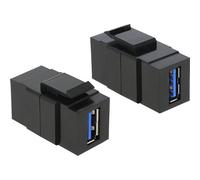 DELOCK Keystone USB3.0 A femelle noir