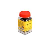 DeLOCK Kit 25 Fiches RJ45 Cat.6A/Cat.7 S/FTP (S-STP) AWG22-23, Contacts Or, avec Protection et Gestion Câble, Corps PC, Noir/Métallique, 66903