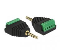 DeLock Adaptateur Jack 3,5 mm vers bornier 5 Broches