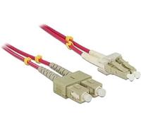 DELOCK 84681 - Fibre optique Duplex, LC / SC, 50 / 125 µ, 2 m, OM4