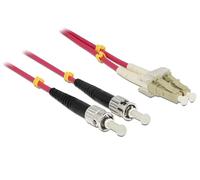 DeLOCK LC - St, 2m câble de Fibre Optique Violet