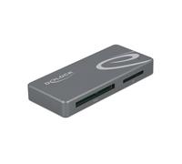 DeLOCK Lecteur Cartes CFast/SD USB Type-C 5Gbps Hub USB Type-A/Type-C, Boîtier Métal, Compatible Windows/macOS, Ref: 91754