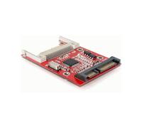 DeLOCK Lecteur de Carte SATA pour Baie 2.5", Compatible Windows 3.1/NT4/98SE/ME/2000/XP/Vista, Mac & Linux, Rouge - Réf. 91660