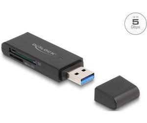 DELOCK Lecteur de Carte USB pour Cartes SD et Micro SD