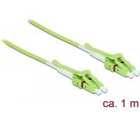 DELOCK Lichtwellenleiter LC>LC Multimode OM5 Uniboot 1m