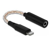 DeLOCK - Lightning auf Kopfhörerstecker Adapter - Lightning / Audio - Lightning (M) bis Stereo Mini-Klinkenstecker (W) - 10,5 cm - für Apple iPhone 11, 11 Pro, 11 Pro Max, 7, 7 Plus, 8, 8 Plus, SE, X,