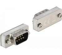 Delock - Loopback-Adapter - DB-9 (M) schraubbar - EIA-232/422/485 - Silber (66826)