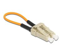 Delock - Loopback-Adapter - LC Multi-Mode (M) - Glasfaser - 50/125 Mikrometer - OM2 - orange, beige (86930)