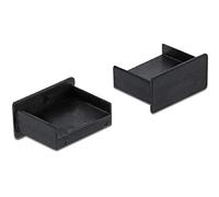 Delock Lot de 10 Cache-poussière pour Prise USB Type A sans poignée Noir