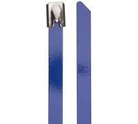 DeLock Lot de 10 Serre-câbles en Acier Inoxydable Bleu 200 x 7,9 mm