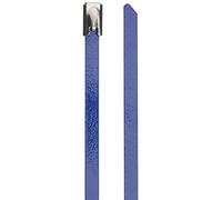 DeLock Lot de 10 Serre-câbles en Acier Inoxydable Bleu 300 x 4,6 mm