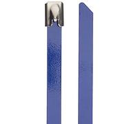 DeLock Lot de 10 Serre-câbles en Acier Inoxydable Bleu 300 x 7,9 mm