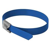 DeLock Lot de 10 Serre-câbles en Acier Inoxydable Bleu 400 x 7,9 mm