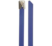 DeLock Lot de 10 Serre-câbles en Acier Inoxydable Bleu 500 x 7,9 mm