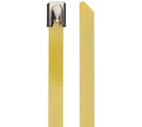 DeLock Lot de 10 Serre-câbles en Acier Inoxydable Jaune 200 x 7,9 mm