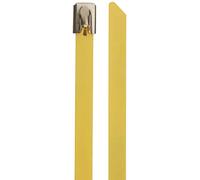 DeLock Lot de 10 Serre-câbles en Acier Inoxydable Jaune 400 x 7,9 mm