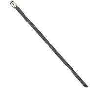 DeLock Lot de 10 Serre-câbles en Acier Inoxydable Noir 200 x 4,6 mm