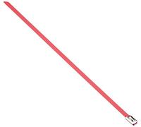 DeLock Lot de 10 Serre-câbles en Acier Inoxydable Rouge 200 x 4,6 mm