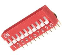 DeLock Lot de 2 interrupteurs coulissants Dip 10 Chiffres 2,54 mm