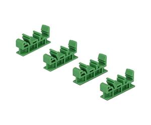 Delock Lot de 4 Clips de Rail pour Platine