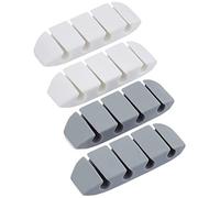 DeLock Lot de 4 Supports de câbles trapézoïdales avec 4 passages