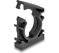 DeLOCK Lot de 4 Supports de Tuyau avec Clip de Fermeture Noir 21,2 mm