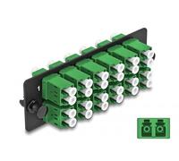 Delock LWL Adaptateur LC Duplex APC 12 Ports Vert