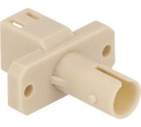 DELOCK LWL Hybrid Kupplung LC Simplex Bu zu ST Bu beige