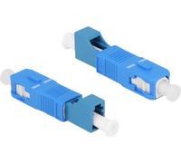 DELOCK LWL Hybrid Kupplung SC Simplex St zu LC Bu blau