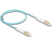 DELOCK LWL Kabel LC Duplex zu LC Duplex Multimode OM3 1 m