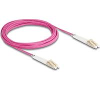 DELOCK LWL Kabel LC Duplex zu LC Duplex Multimode OM4 5m