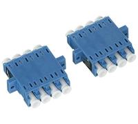 DeLock LWL Lot de 2 connecteurs LC Quad Femelle vers LC Quad Femelle Bleu