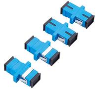 DeLock LWL Lot de 4 connecteurs SC Simplex Femelle Single Mode Bleu