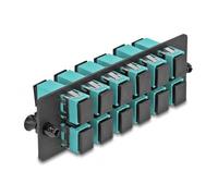 Delock 66928 adaptateur de fibres optiques SC/SC 1 pièce(s) Couleur aqua, Noir