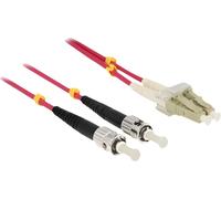 DELOCK LWL Patchkabel LC -> ST 1.00m Multimode Duplex OM4